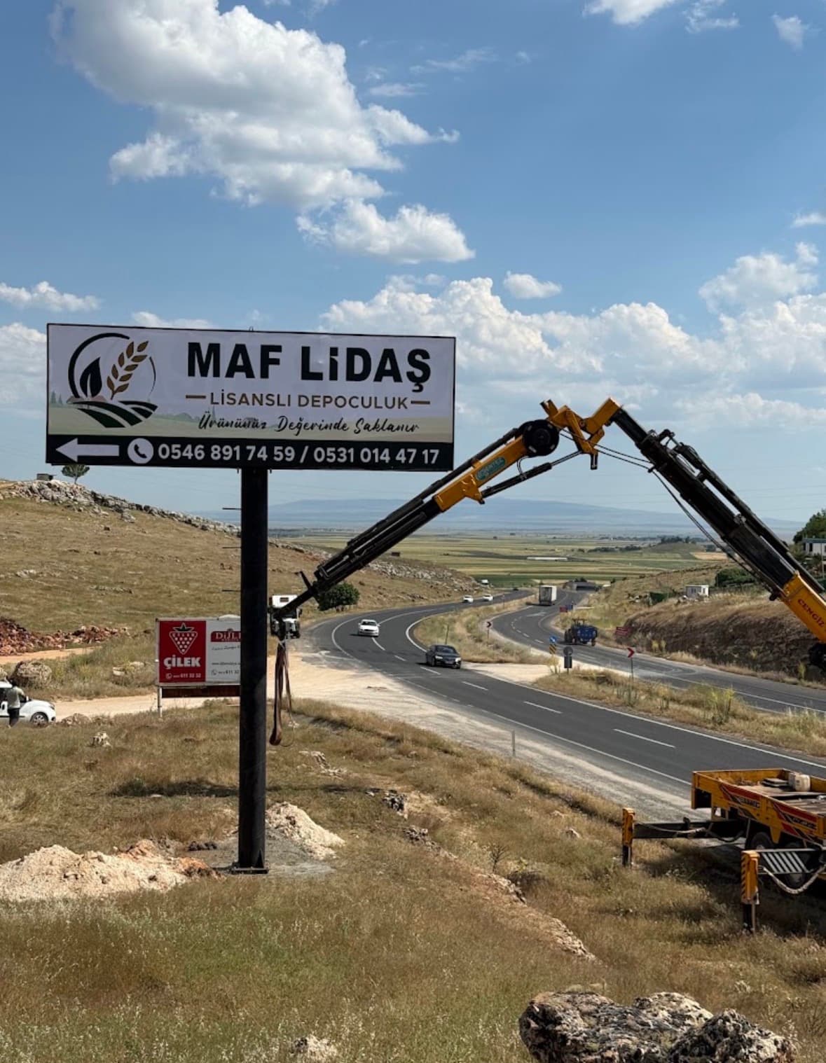 MAF LİDAŞ yol tabelası